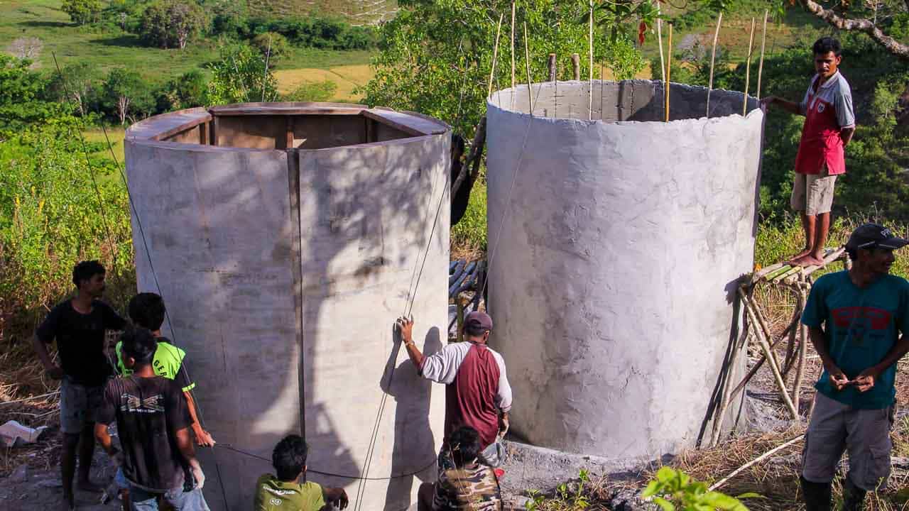 Construction of two new water tanks reservoirs, Paddy, Mbinudita.
